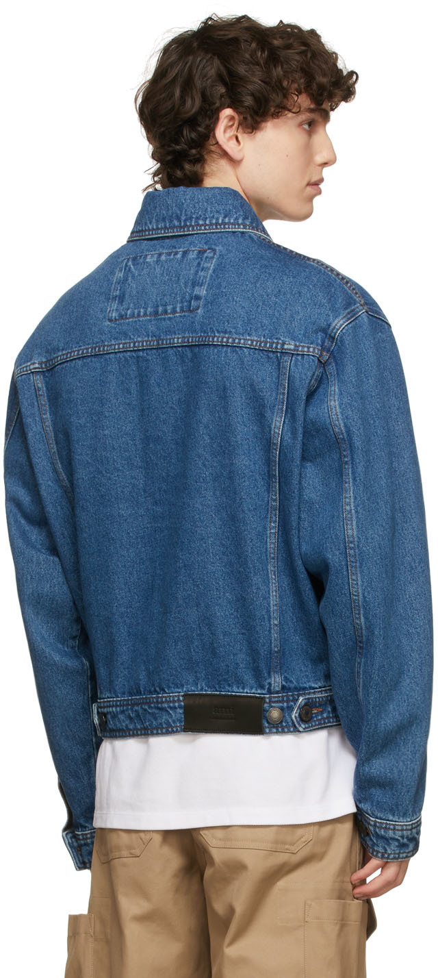 AMI Alexandre Mattiussi Blue Denim Box Jacket AMI Alexandre Mattiussi
