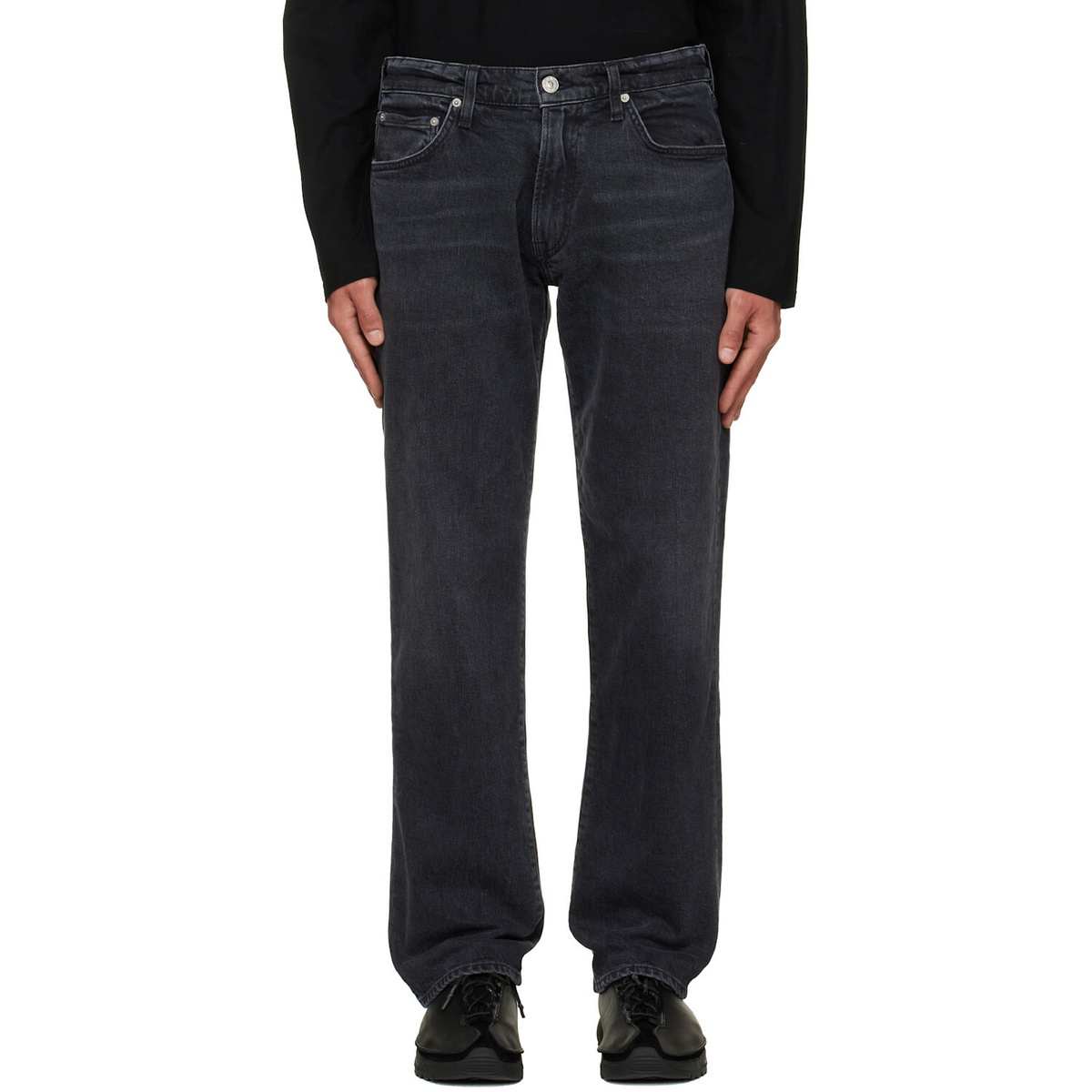 Citizens of Humanity Black Elijah Straight Archive Jeans