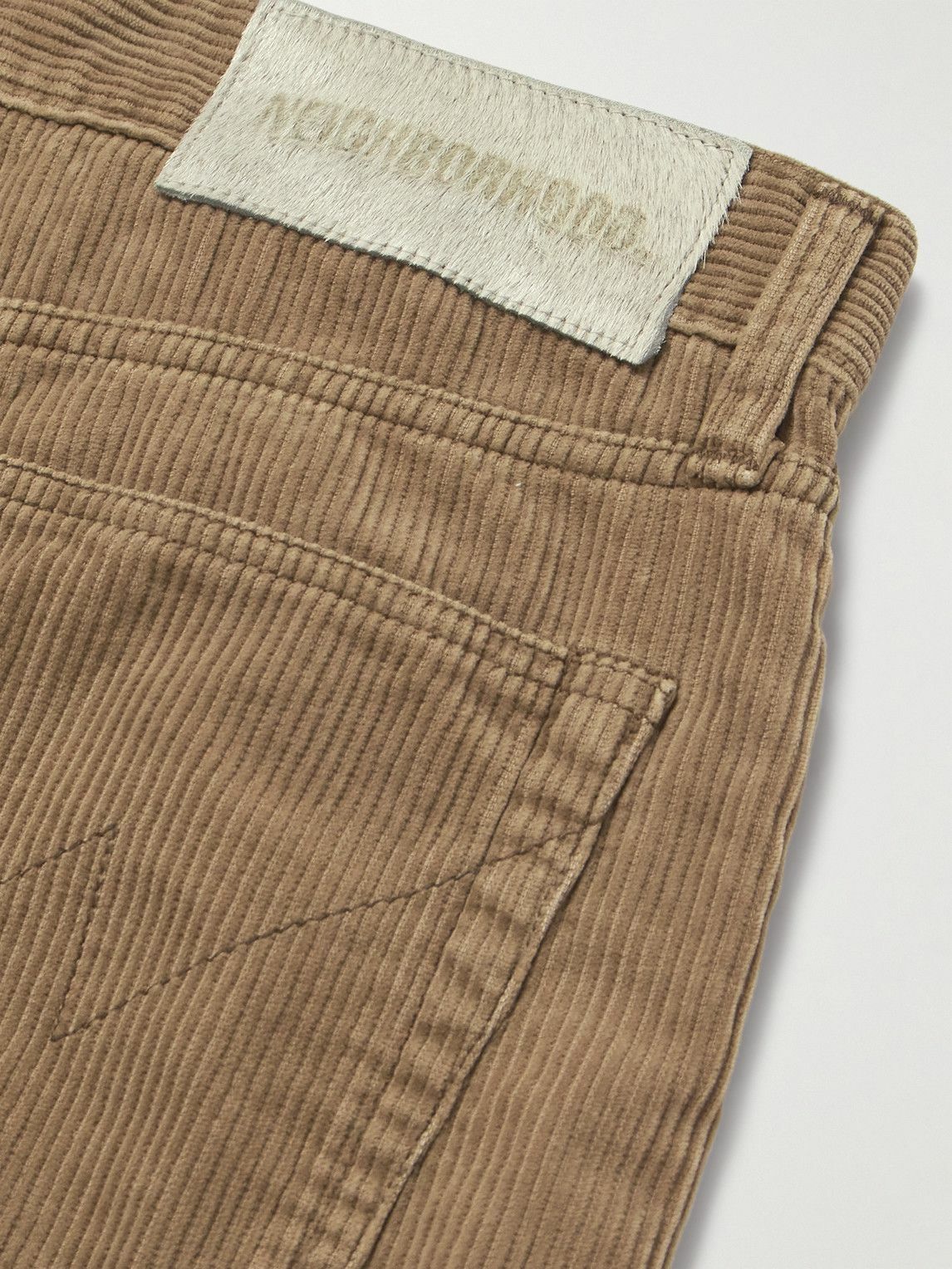 Neighborhood - Savage Wide-Leg Distressed Cotton-Corduroy Trousers