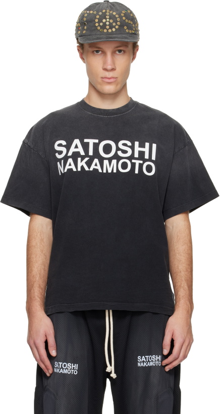 Photo: Satoshi Nakamoto Black Stencil Logo T-shirt