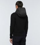 Moncler - Bi-fabric hooded cardigan