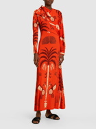 JOHANNA ORTIZ - Aclla Ceremonial Print Jersey Midi Dress