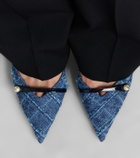 Jimmy Choo Amita denim slingback pumps
