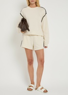 Rag & Bone Vintage Terry Blanket Stitch Cotton-blend Sweatshirt Cream