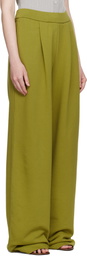 Dries Van Noten Green Straight Sweatpants