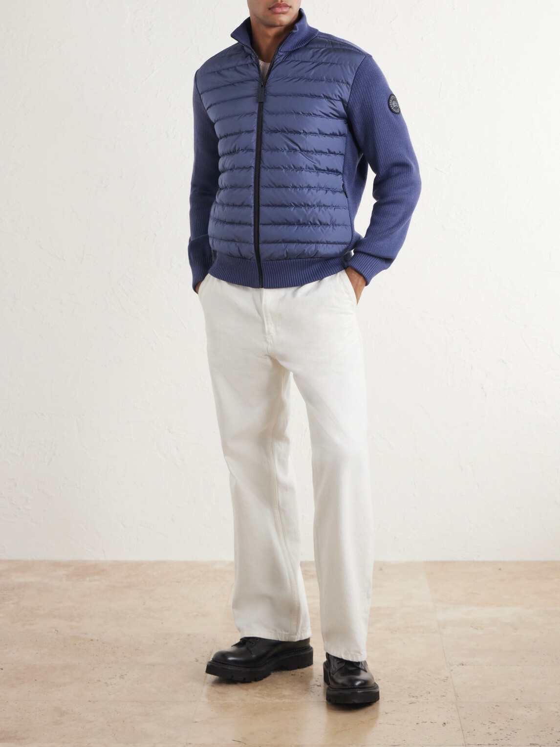 Canada Goose - HyBridge® Ribbed Wool and Quilted Shell Down Jacket - Blue