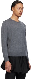 Aaron Esh Grau Ruched Sweater
