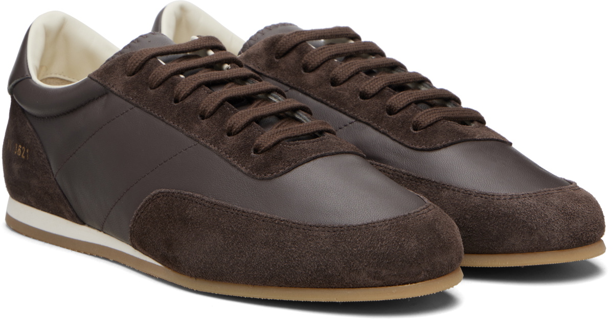 Common Projects Brown Minimal Runner Sneakers