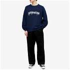Fucking Awesome Men's Drip Logo Crew Knit in Navy