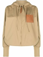 LOEWE - Hooded Zip Cotton Blend Jacket