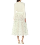 Brock Collection - Roulette floral silk midi skirt