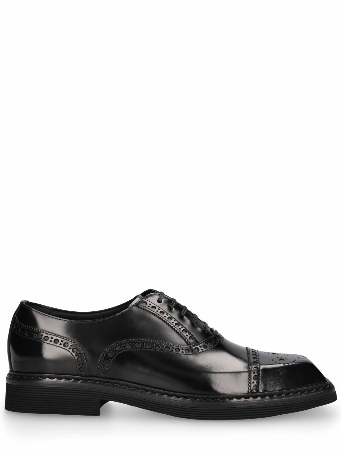 Photo: DOLCE & GABBANA - City Trek Squared Derby Lace-up Shoes