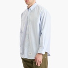 WTAPS Men's Coolmax Multi Stripe Oxford Shirt in Blue