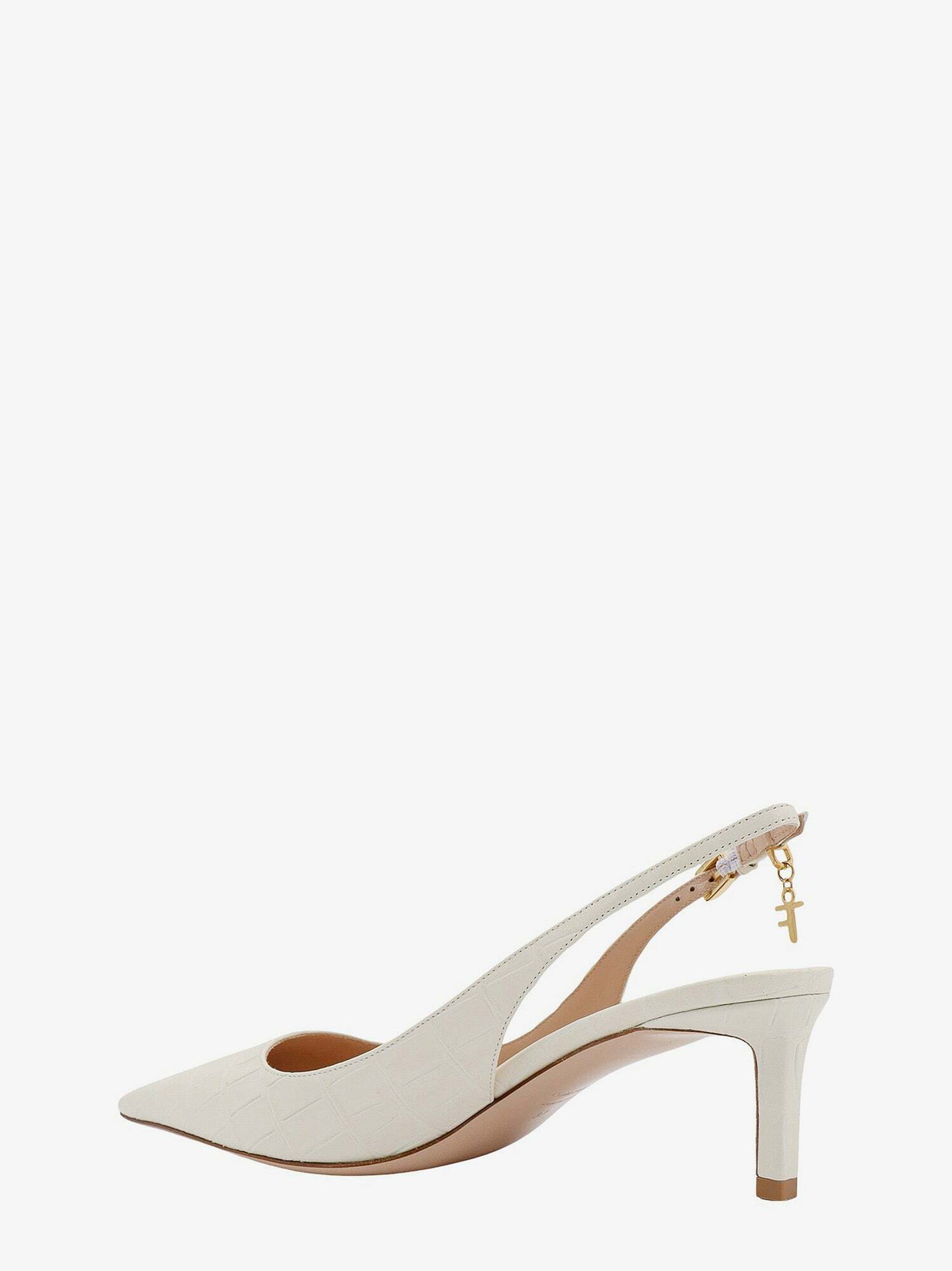 パンプス Tom Ford White Pumps With Delicate Slingback Tom Ford Slingback White Womens TOM FORD