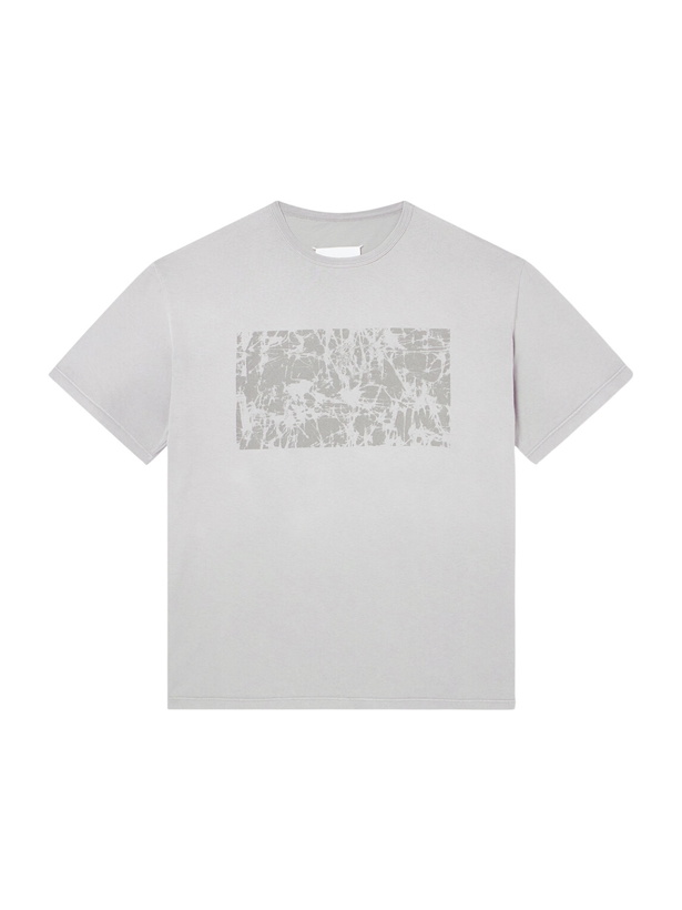Photo: Maison Margiela - Printed Garment-Dyed Cotton-Jersey T-Shirt - Green