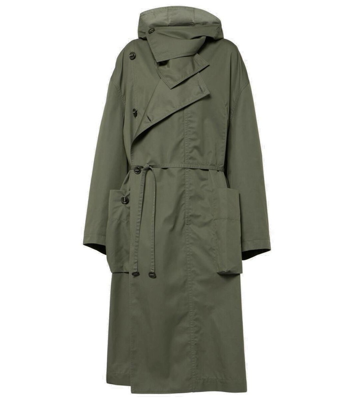 Photo: Lemaire Asymmetric cotton-blend gabardine trench coat