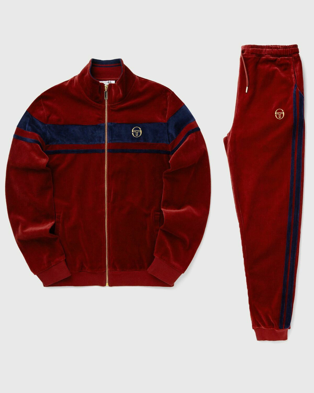 Sergio Tacchini ジャージ 赤/黒　サイズМ USED】90'S SERGIO TACCHINI TRACK JACKET | KONBINI
