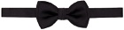 Ferragamo Black Silk Bow Tie