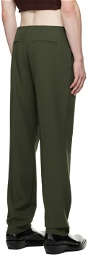 Dion Lee Green Tapered Trousers