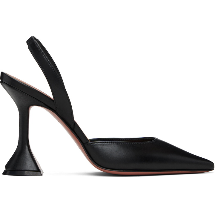 Photo: Amina Muaddi Black Holli Sling 95 Heels