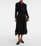 Noir Kei Ninomiya Wool-blend midi skirt