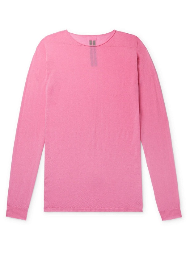 Photo: RICK OWENS - Cashmere Sweater - Pink