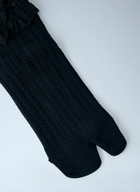 Yohji Yamamoto Lace Trimmed Split Toe Socks