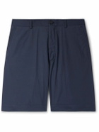 Incotex - Teknosartorial Wide-Leg Cotton-Blend Shorts - Blue