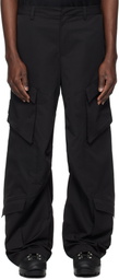 HELIOT EMIL Black Cellulae Cargo Pants