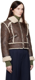 Stand Studio Brown Nyrah Faux-Leather Jacket