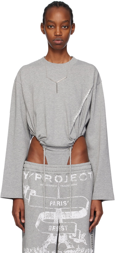 Photo: Y/Project Gray Pinched Bodysuit