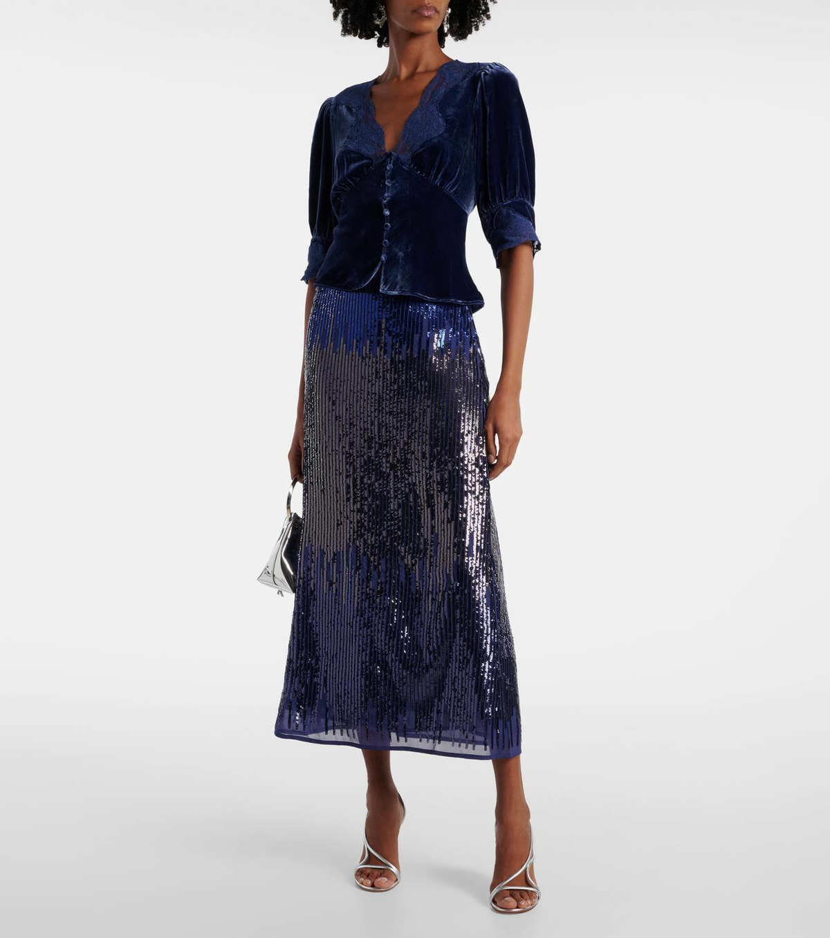 【Rixo】 Kelly sequinedミディスカート Rixo Kelly sequined midi skirt Rixo
