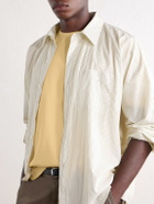 Auralee - Luster Cotton-Jersey T-Shirt - Yellow