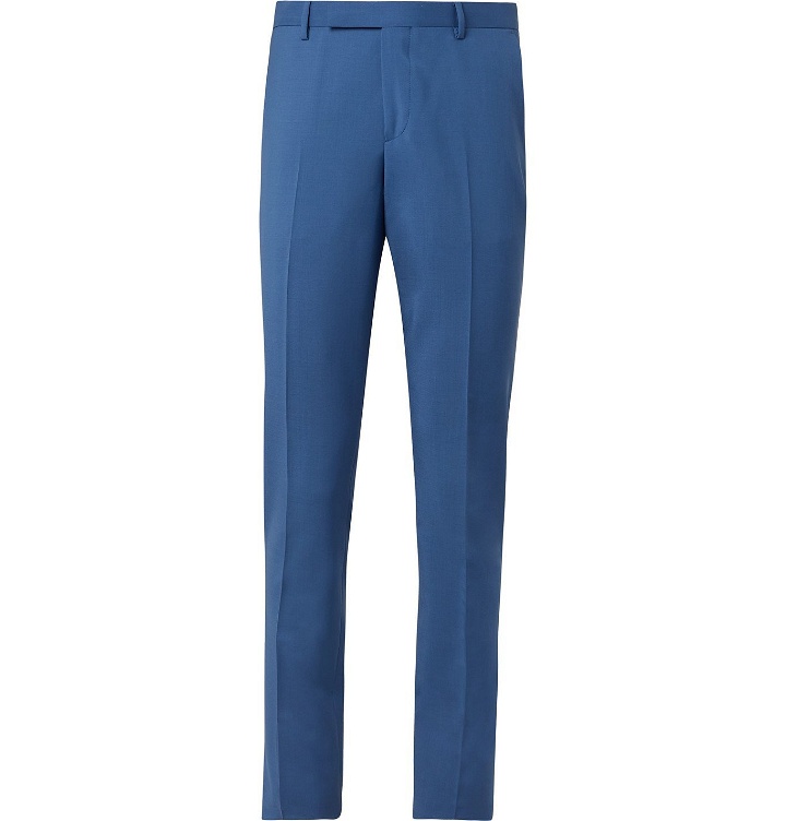 Photo: Paul Smith - Wool and Mohair-Blend Suit Trousers - Blue