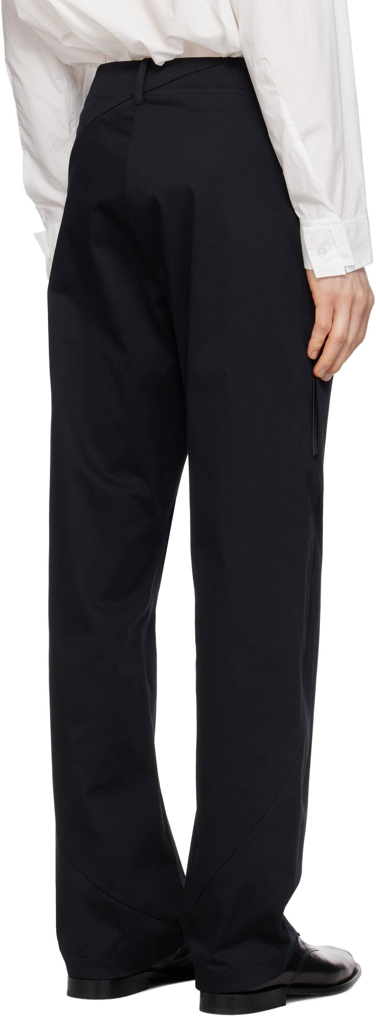 POST ARCHIVE FACTION (PAF) Black 8.0 Right Trousers Post Archive