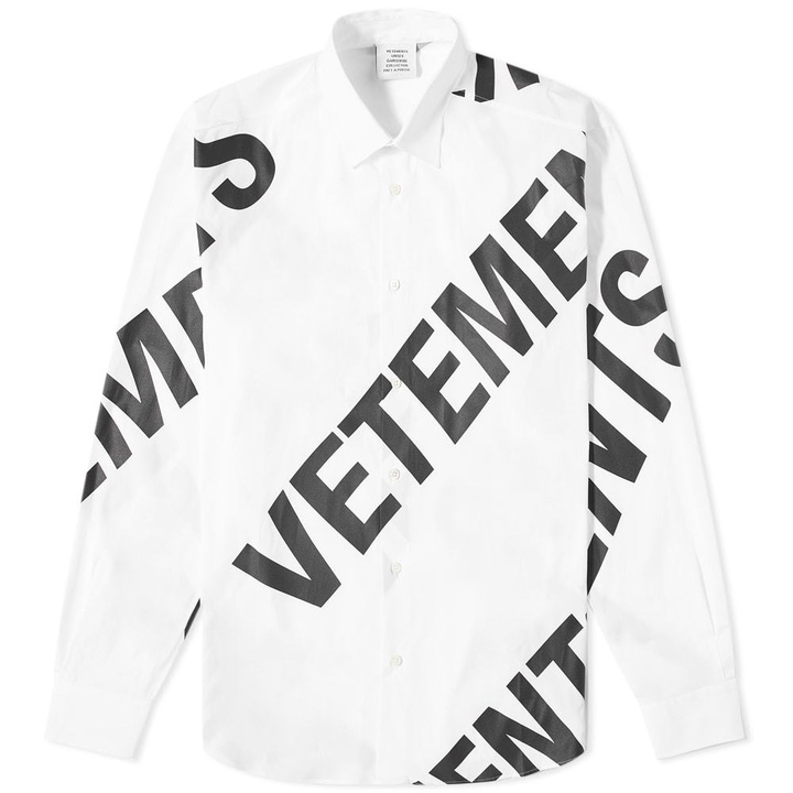 Photo: VETEMENTS Giant Logo Shirt