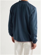 Albam - Tactical Loopback Cotton-Jersey Half-Zip Sweatshirt - Blue - XS