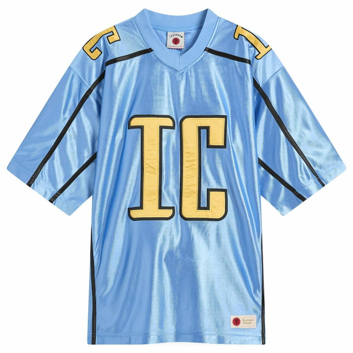 Photo: ICECREAM Men's IC Football Shirt in Blue