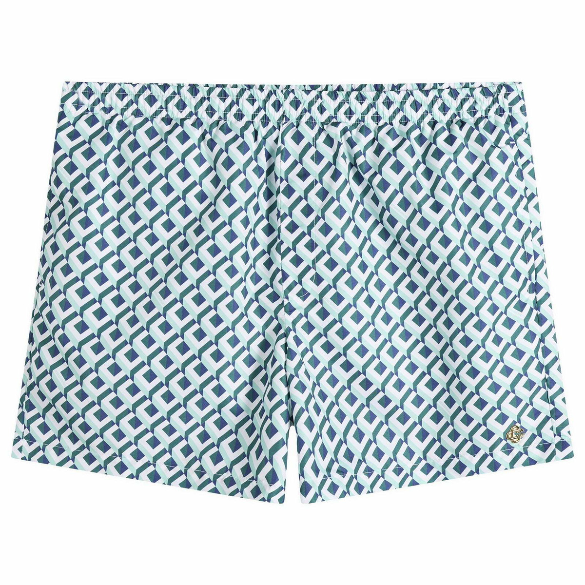 Casablanca Men's Printed Swim Shorts in Green