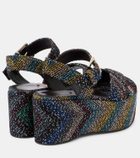 Missoni Julia Caperdoni sequined platform sandals