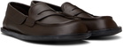 Moschino Brown Desert College Loafers