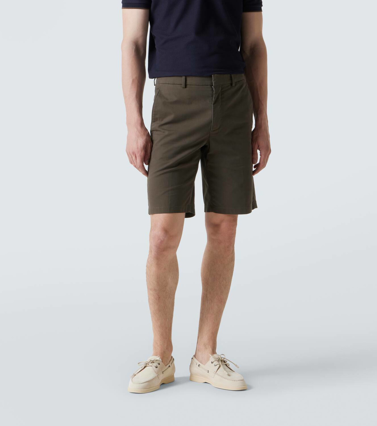 Loro Piana Jarno cotton-blend Bermuda shorts