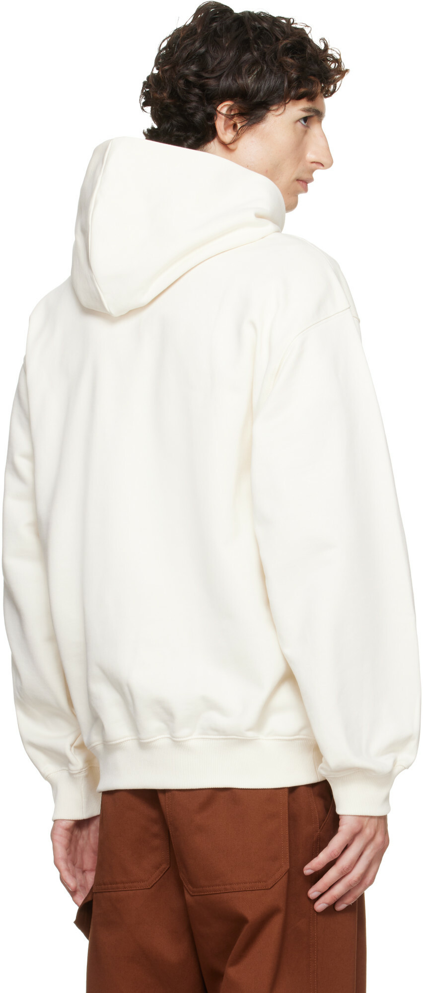 Helmut Lang Off-White Logo Hoodie