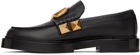 Valentino Garavani Black Stud Sign Loafers