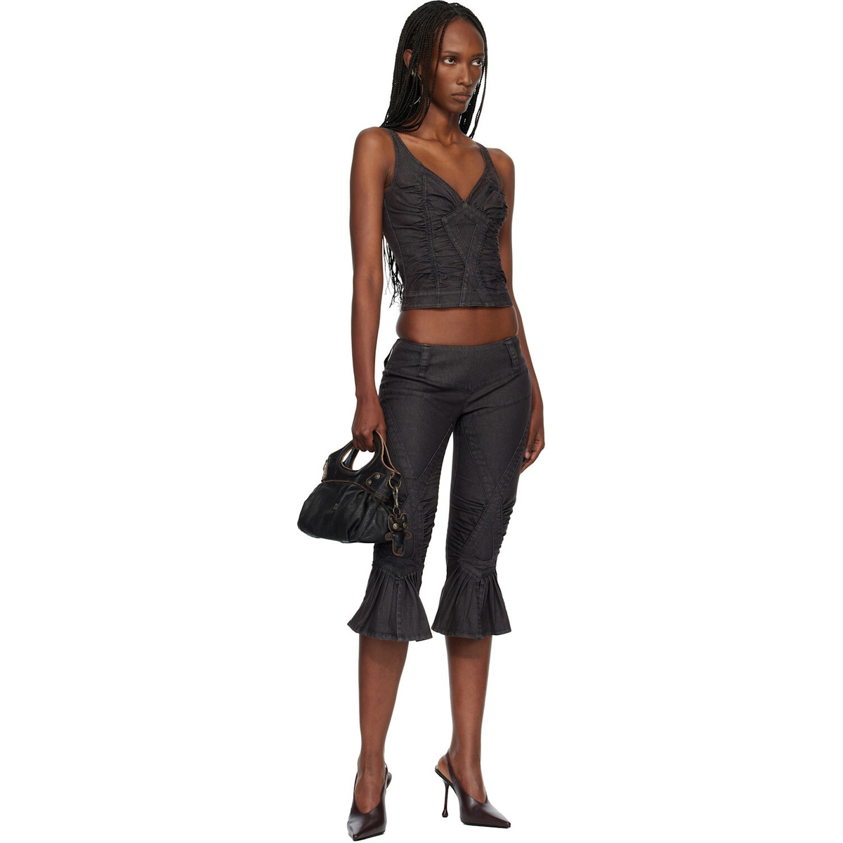 Miss Sixty Black KNWLS Edition Strap Tank Top