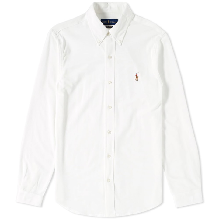 Photo: Polo Ralph Lauren Slim Fit Button Down Pique Shirt