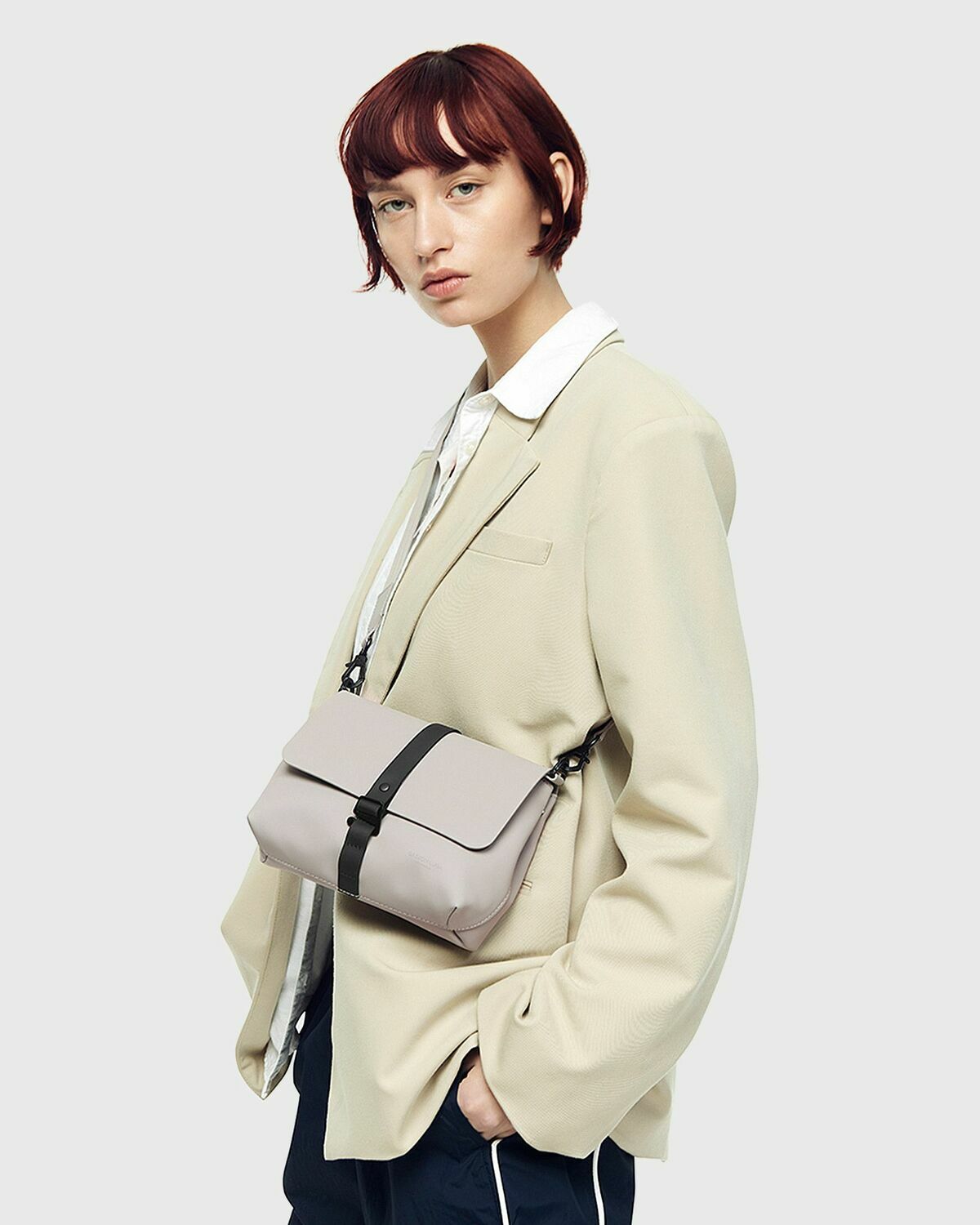 Gaston Luga Spläsh Crossbody Bag Beige Messenger & Crossbody Bags
