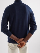 Brunello Cucinelli - Cashmere Half-Zip Sweater - Blue