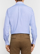 Drake's - Blue Button-Down Collar Cotton Oxford Shirt - Blue