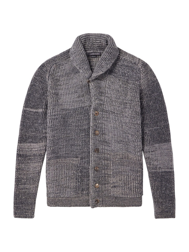 Photo: Begg & Co - Surfer Cashmere Cardigan - Gray